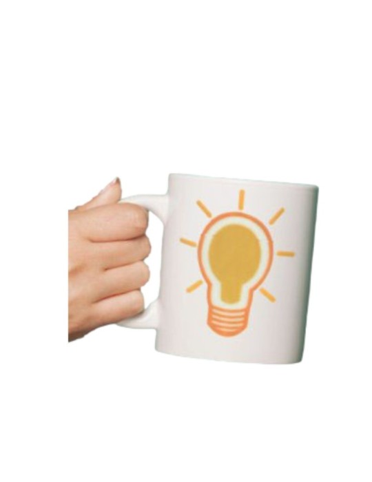 TAZZA MUG CON STICKER TERMICO