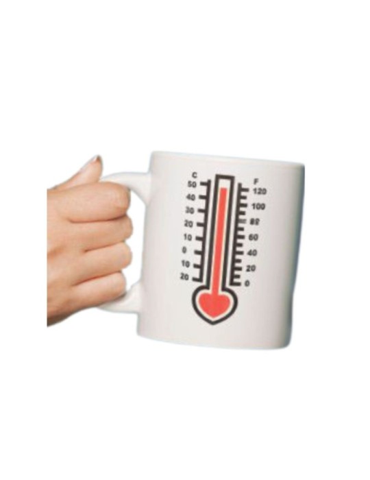 TAZZA MUG CON STICKER TERMICO