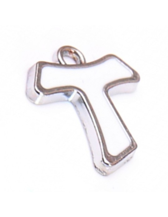 MINI CROCE TAO BIANCA E BRACCIALE