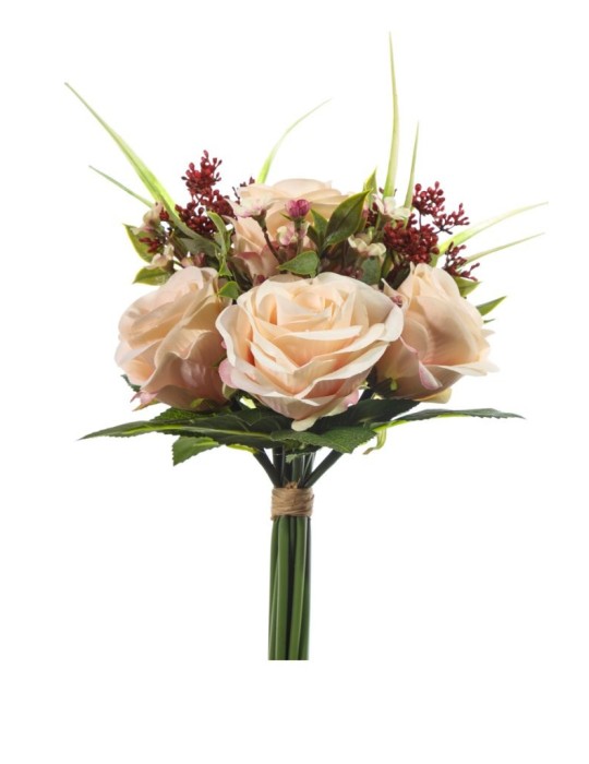 BOUQUET ROSE PESCA CM 33
