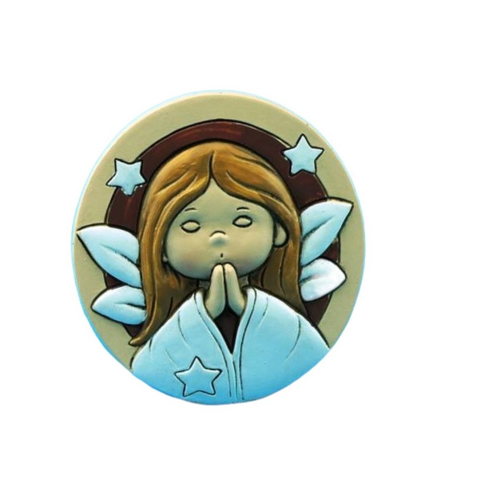 PLACCA ANGELO COLORATA LEI