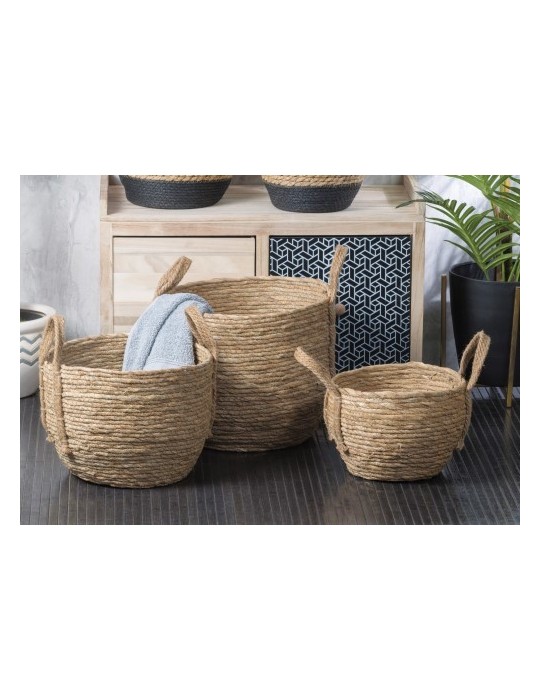 SET 3 CONTENITORI TONDI GRIZ