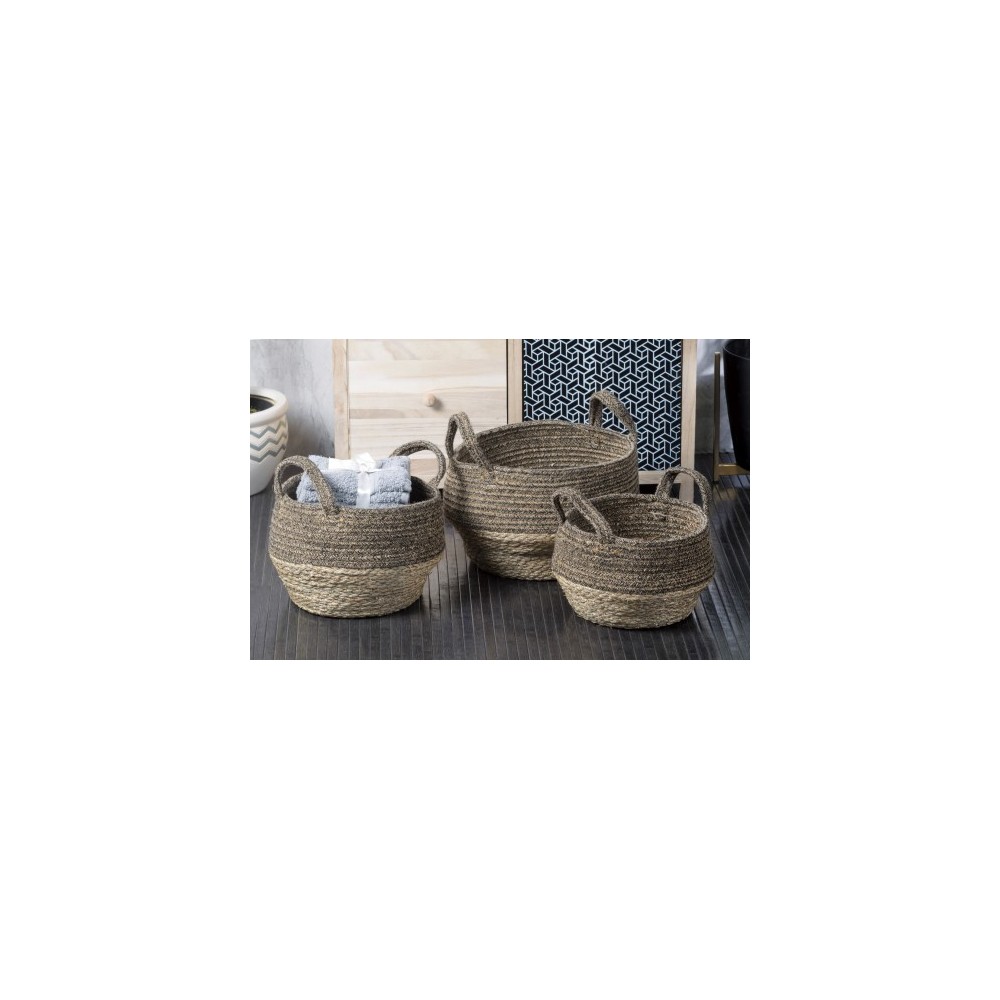 SET 3 CONTENITORI TONDI GRIZ