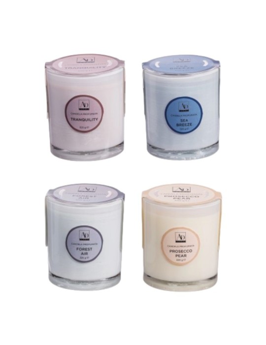 CANDELA PROFUMATA VAS VETRO