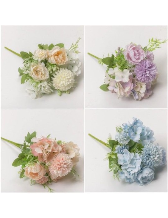 MAZZETTO 19X30 CM PEONIE ORTENSIE