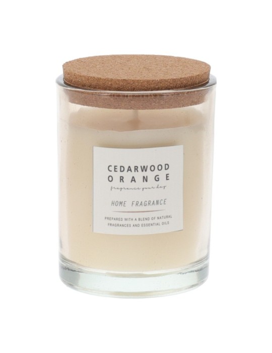 VASO VETRO CON  CANDELA  3ASSORTITI