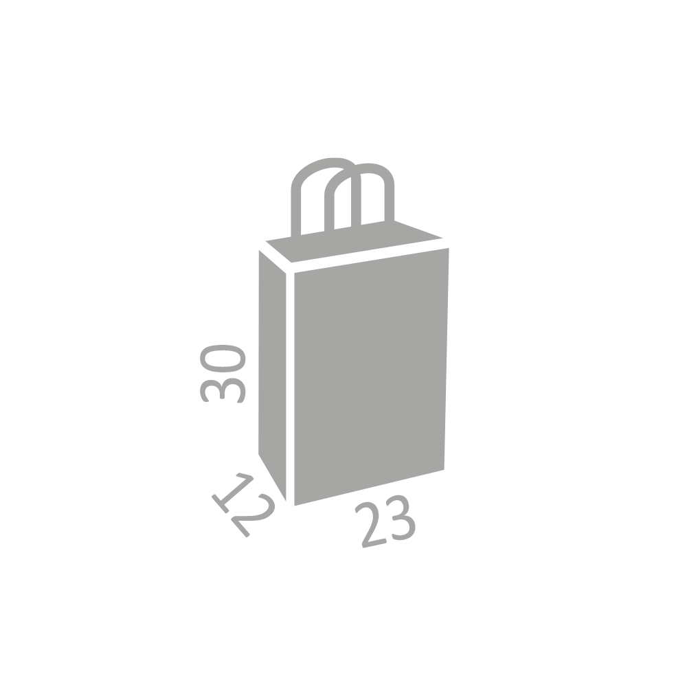 SHOPPER KRAFT BIANCO 23X12X30CM