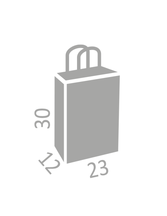 SHOPPER KRAFT BIANCO 23X12X30CM