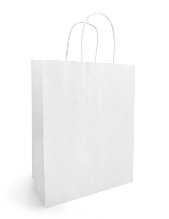 SHOPPER KRAFT BIANCO 23X12X30CM