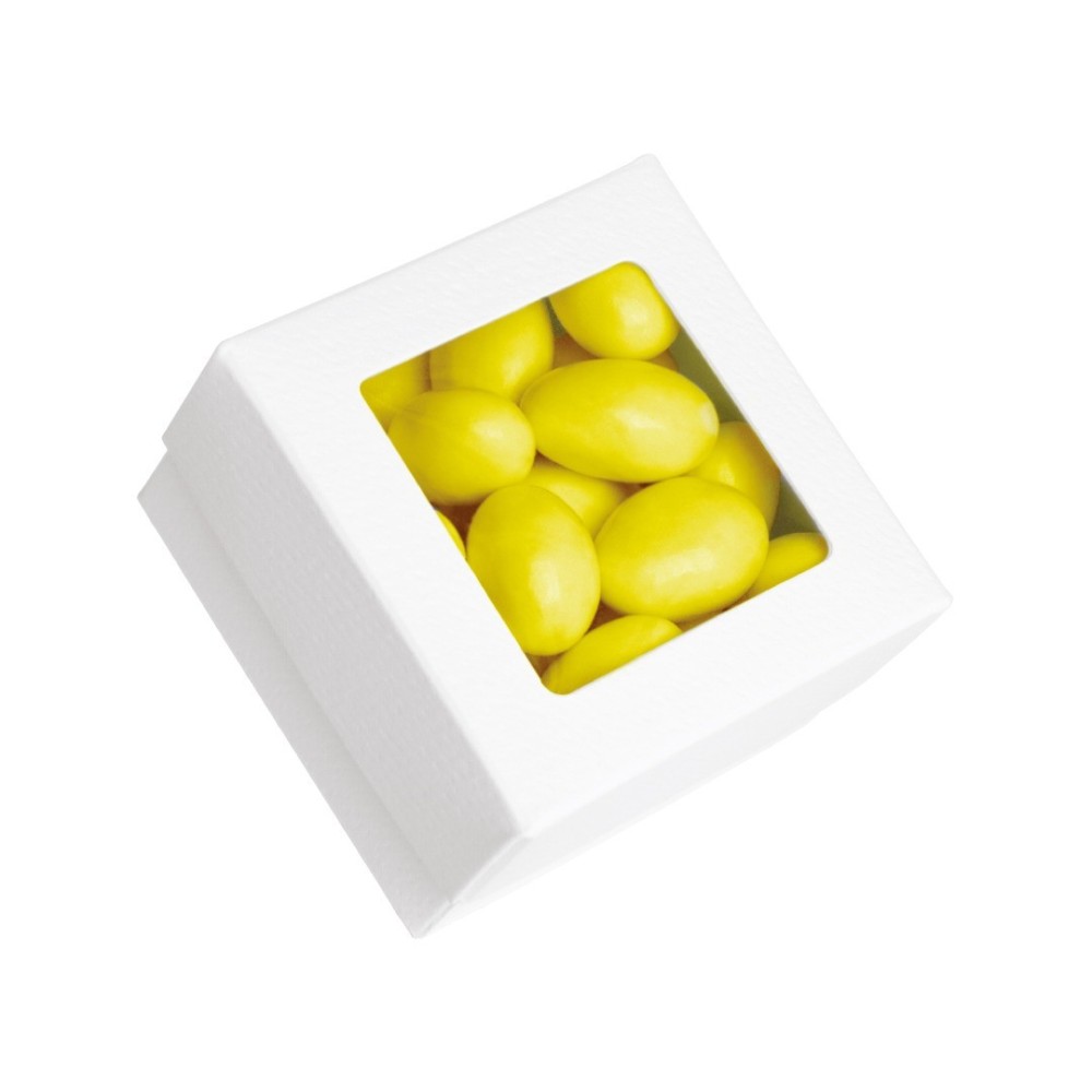 SCATOLA BIANCA CON FINESTRA 7X7X4CM
