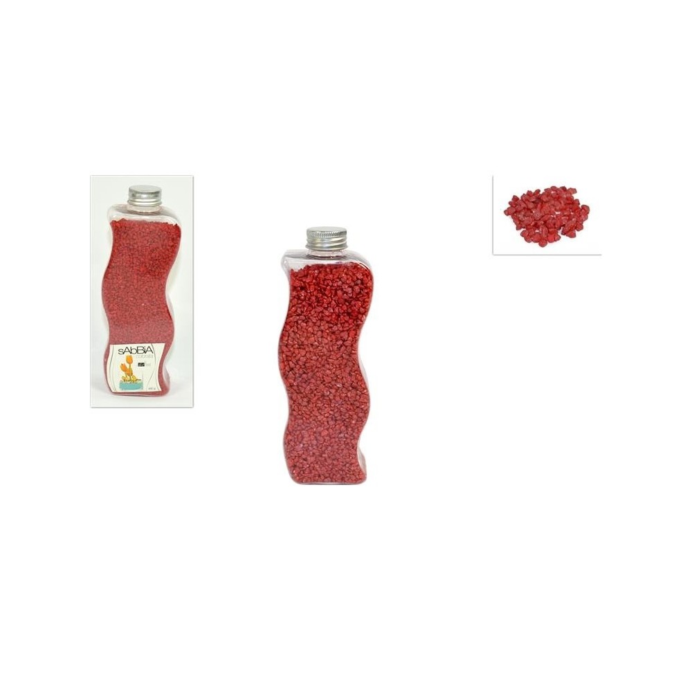 BOTTIGLIA SABBIA COLORATA 480GR ROSSO