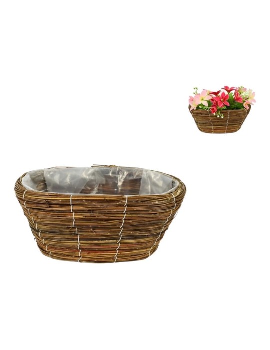 CESTA VIMINI OVALE 13CM NATURAL