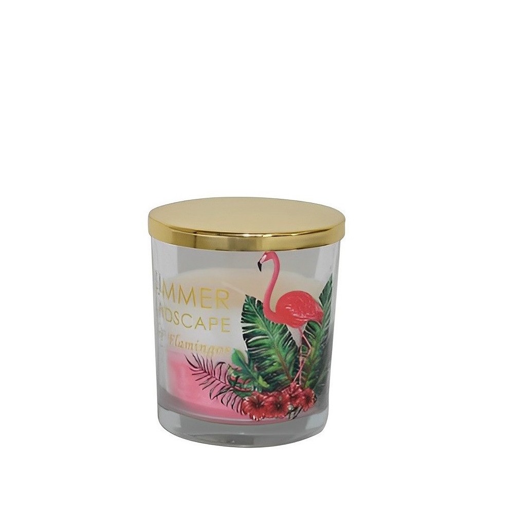 CANDELA PROFUMATA CON  BICCHIERE VETRO