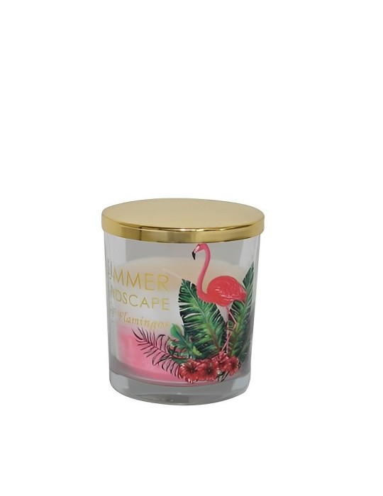 CANDELA PROFUMATA CON  BICCHIERE VETRO