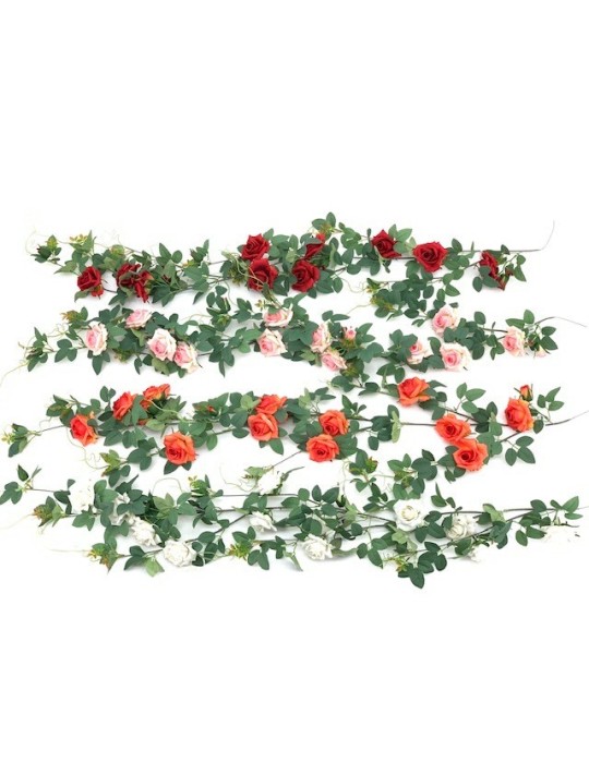 GHIRLANDA DI ROSE 1.45CM PINK