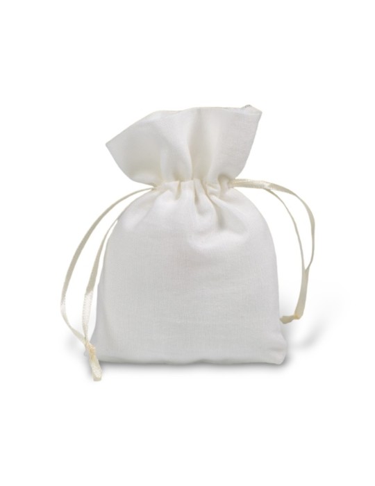 SACCHETTO TESSUTO MIS.13 PANNA