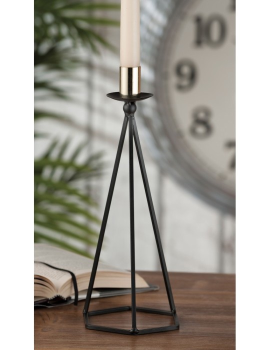 PORTA  CANDELA FERRO BRIXTON CM12X11XH30.5