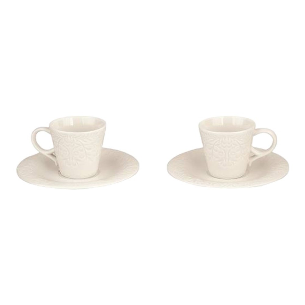 SET 2 TAZZE CAFFE E PIATTINO CON BOX