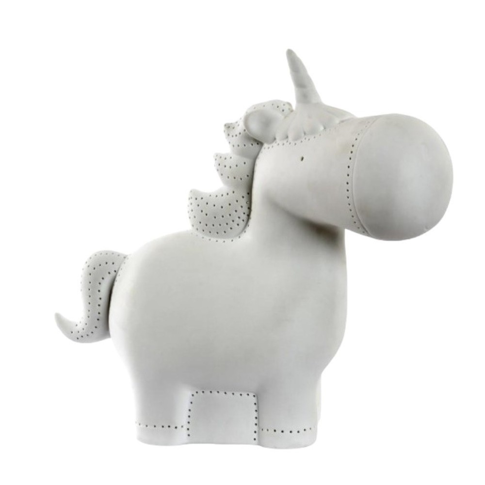 LAMPADA UNICORNO PORCELLANA
