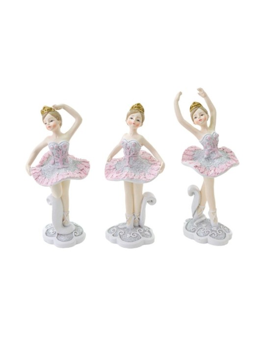 BALLERINA RESINA 3ASSORTIMENTI 5X5XH12.5 CM