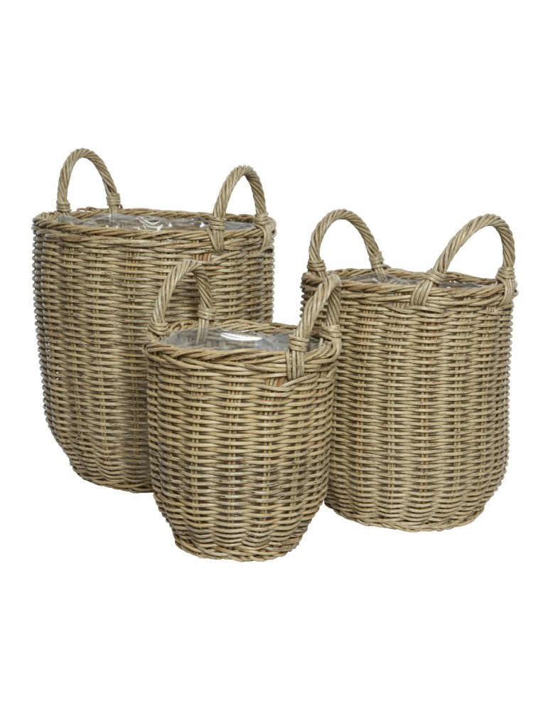 SET A 3 CESTI IN VIMINI NATURAL