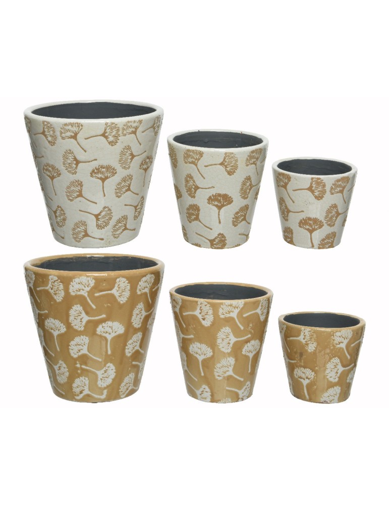 SET VASI TERRACOTTA DECORATI TARASACCO