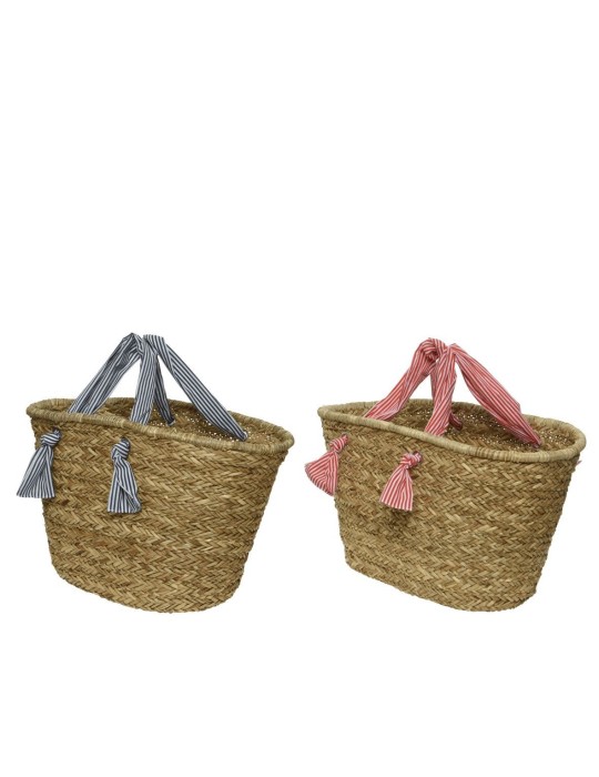 BORSA PAGLIA 2COLORI ASSORTITI 24X69XH30 CM