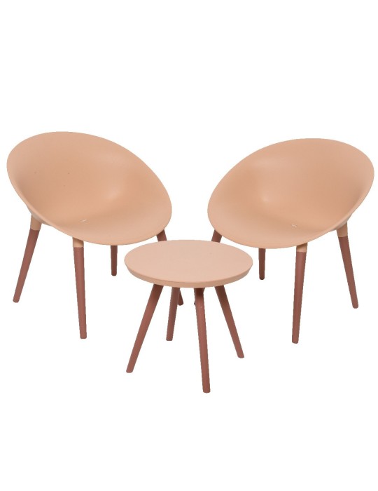 TAVOLINO CON  SEDIE VINTAGE PINK