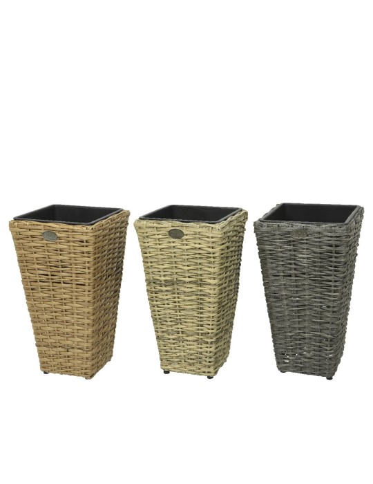 VASO VIMINI 3ASSORTITI 28XH50 CM