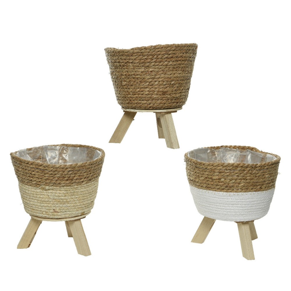 CESTO VIMINI CON  PIEDINI