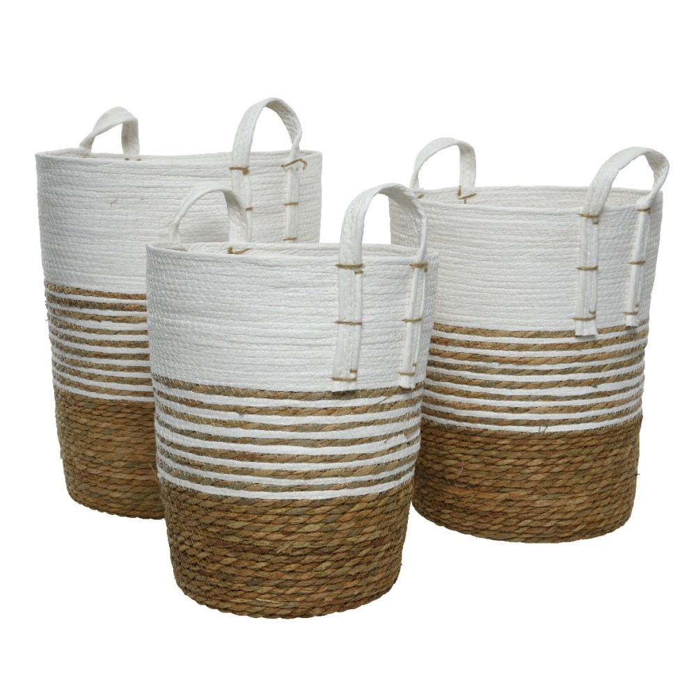 SET 3 CESTE WHITE D42 H48