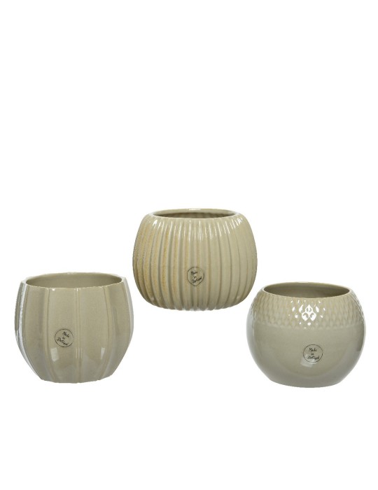 VASETTO CERAMICA 3ASSORTITI GREY
