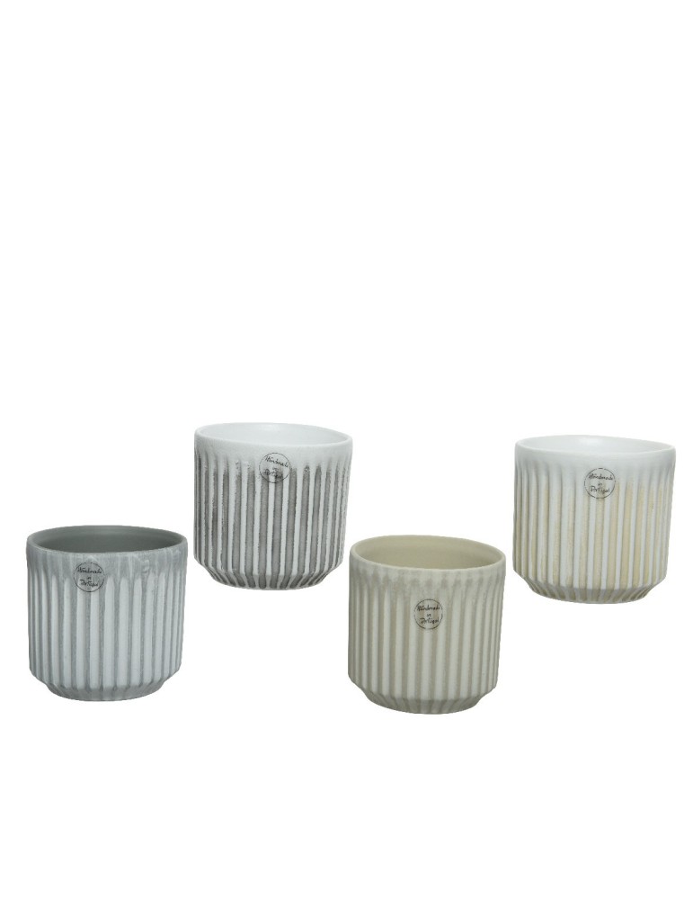 VASETTO TERRACOTTA 4ASSORTITI H13XD14 CM