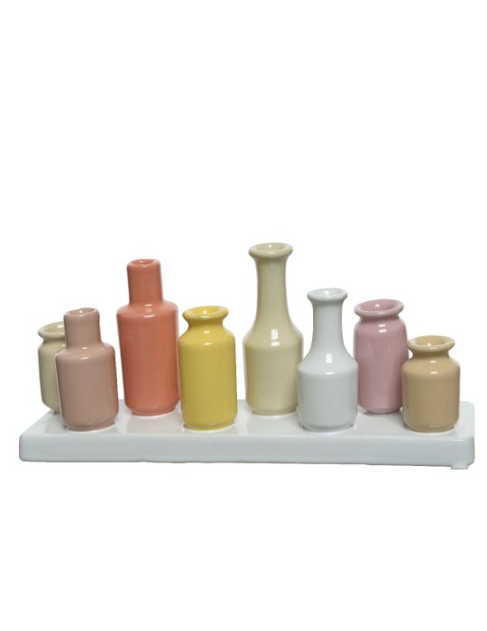 VASETTI COLORATI CON BASE