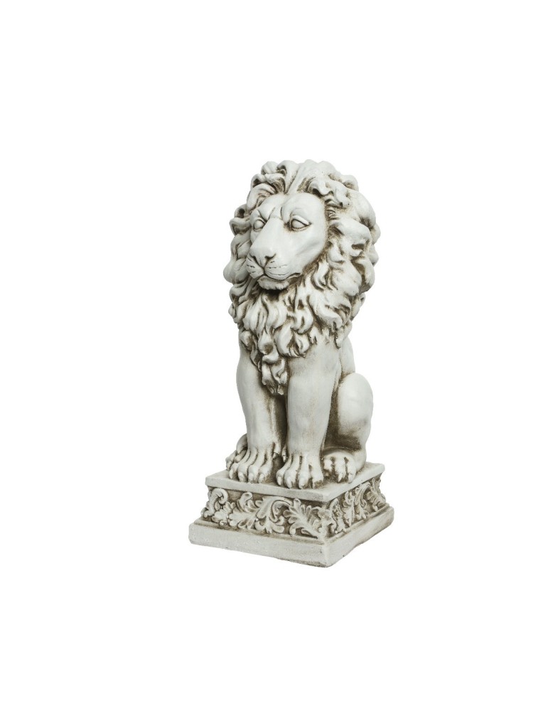 STATUA LEONE WHITE OFF 61 CM