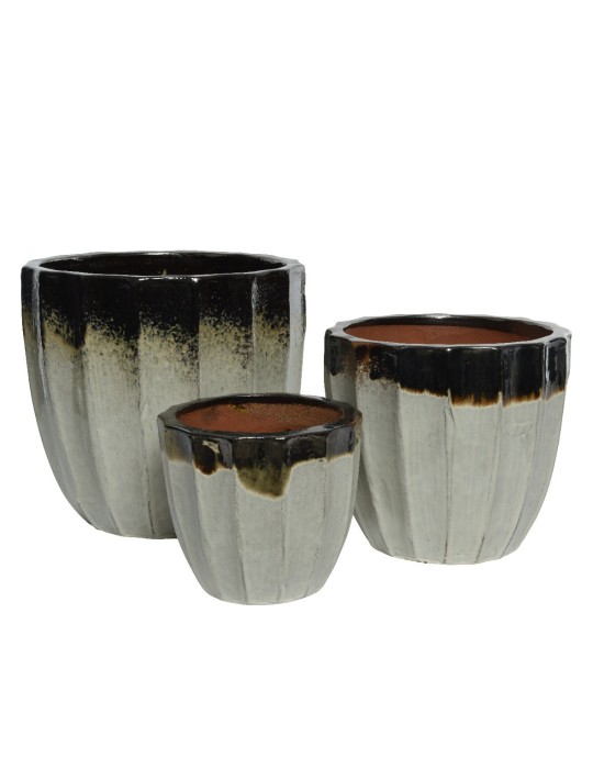 SET 3 CASPO' TERRACOTTA H34 CM