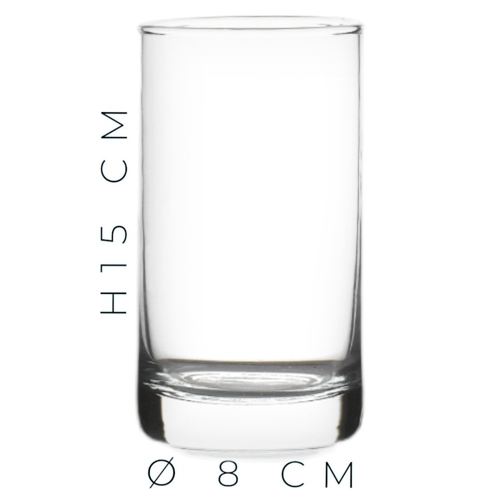 CILINDRO VETRO H15 D8 TRASPARENTE
