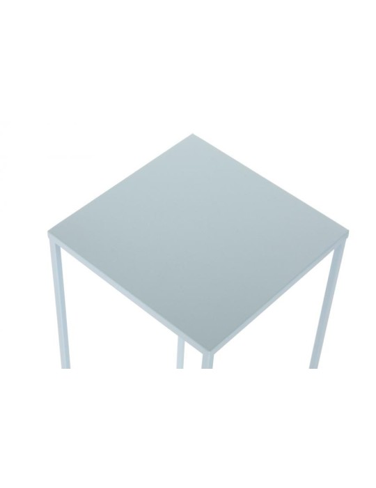 SET 3 TAVOLINI METALLO GRIGIO CHIARO
