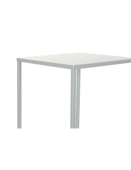 SET 3 TAVOLINI METALLO GRIGIO CHIARO