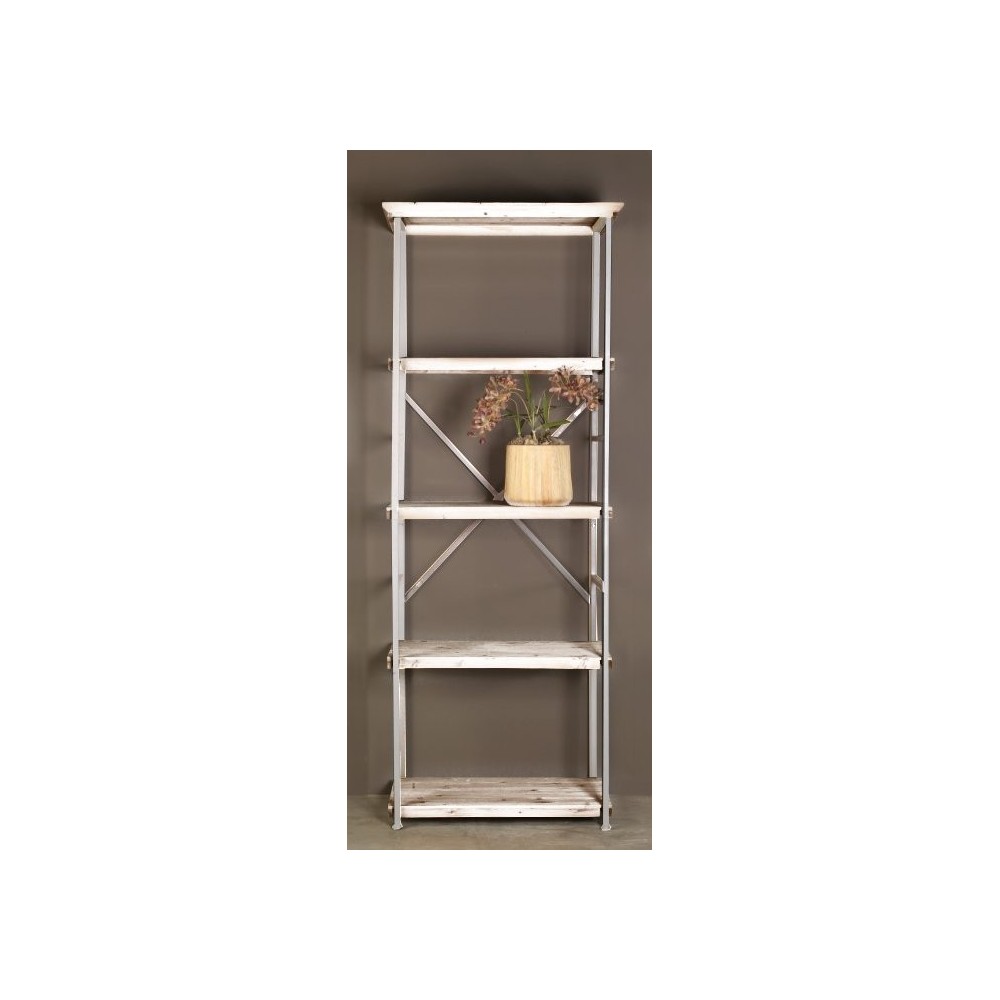 SCAFFALE 4 PIANI METALLO BIANCO