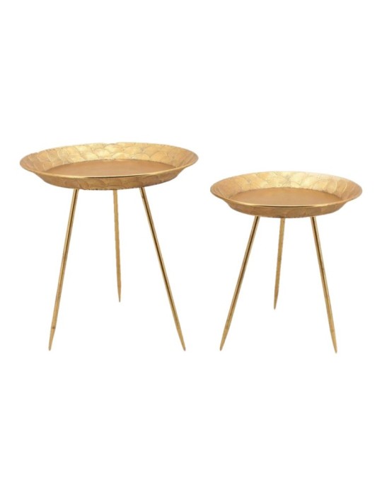 SET 2 TAVOLINI ORO