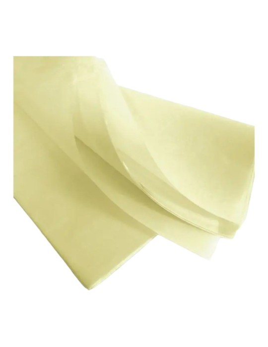 CARTA VELINA 48 FOGLI CREMA 50X75CM