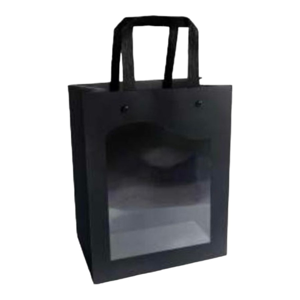 SAC DELICATESSEN NOIR 18X8.5X23CM