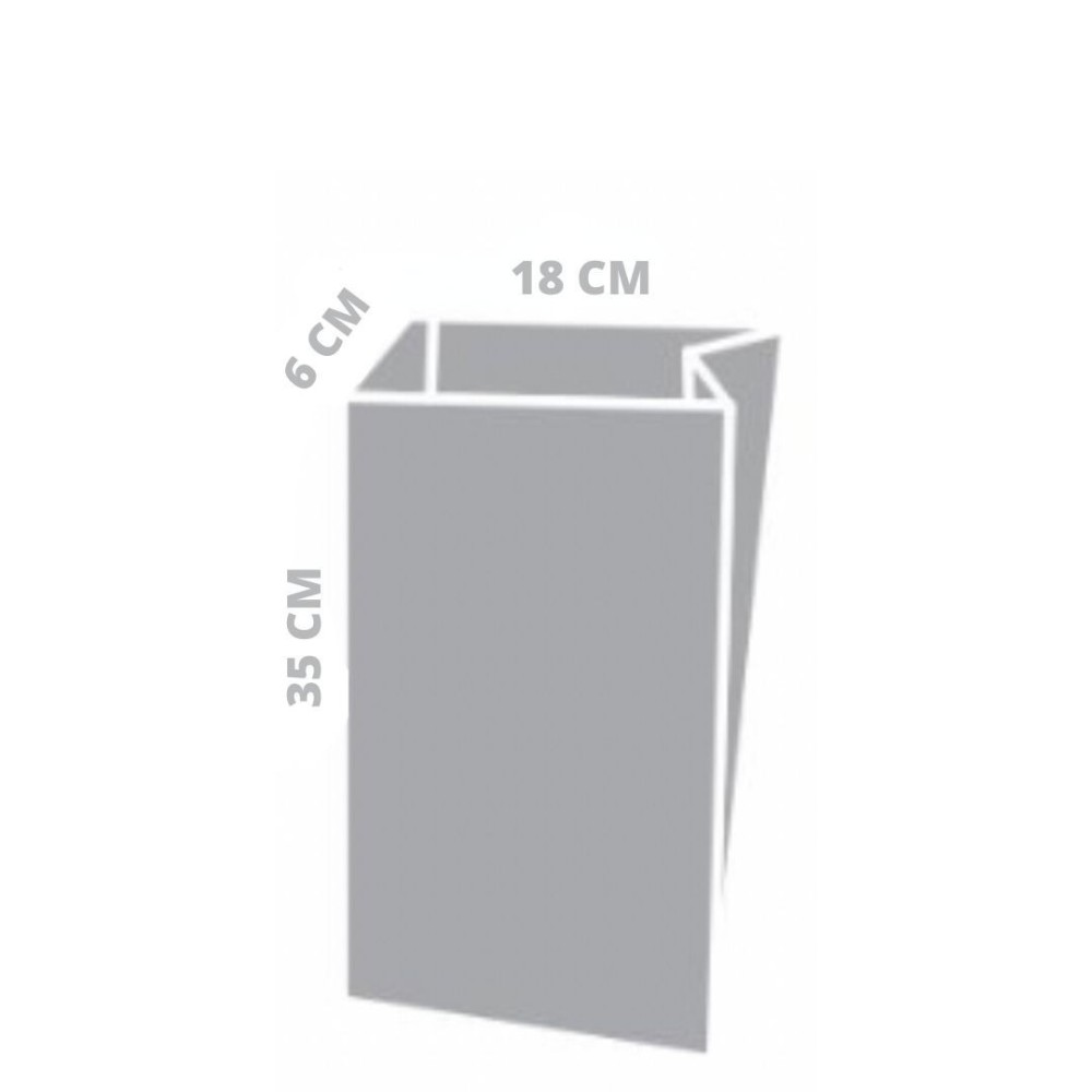 SACCHETTO KRAFT ECRU 18X6X35CM