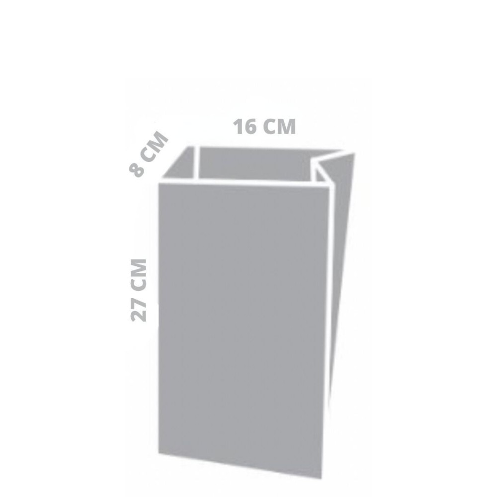 SACCHETTO KRAFT ECRU 16X8X27CM