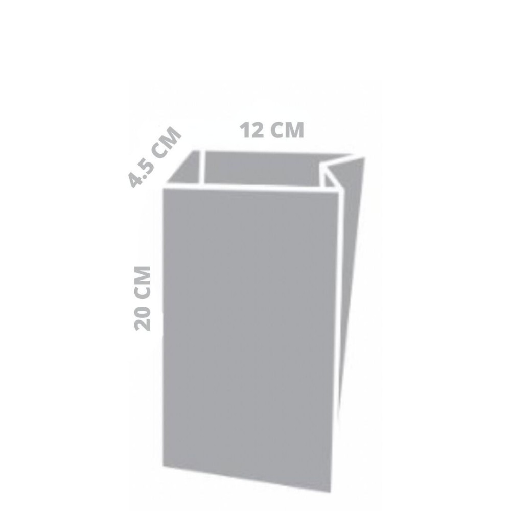 SACCHETTO KRAFT ECRU 12X4.5X20CM