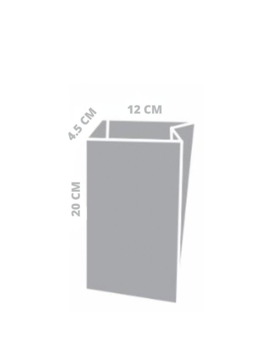 SACCHETTO KRAFT ECRU 12X4.5X20CM