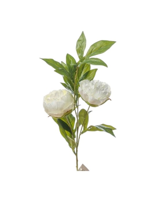 RAMO PEONIA X3 CM 80 CREAM