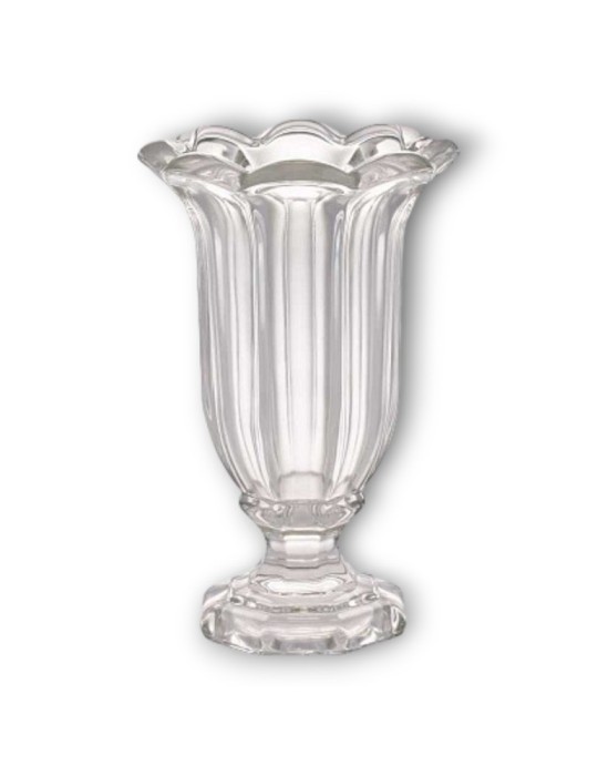 VASO A  FAZZOLETTO CON PIEDE D21.5 H31.5