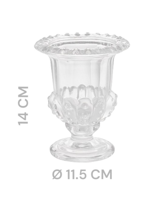 VASO CON PIEDE H14CM